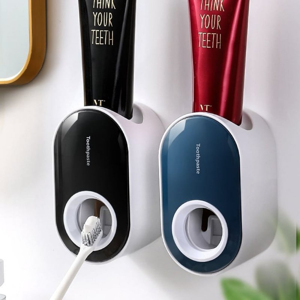 Automatic Toothpaste Dispenser Wall-Mounted and Toothpaste Rack Free/Punch Free - Picture 7 of 10